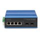 Digitus Commutateur industriel 4+2 ports Gigabit Ethernet PoE