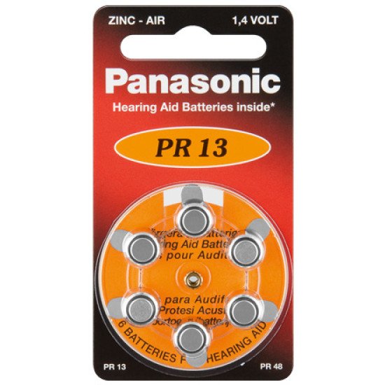 Panasonic V13 6-BL (PR48/PR13H) Batterie à usage unique Zinc-Air