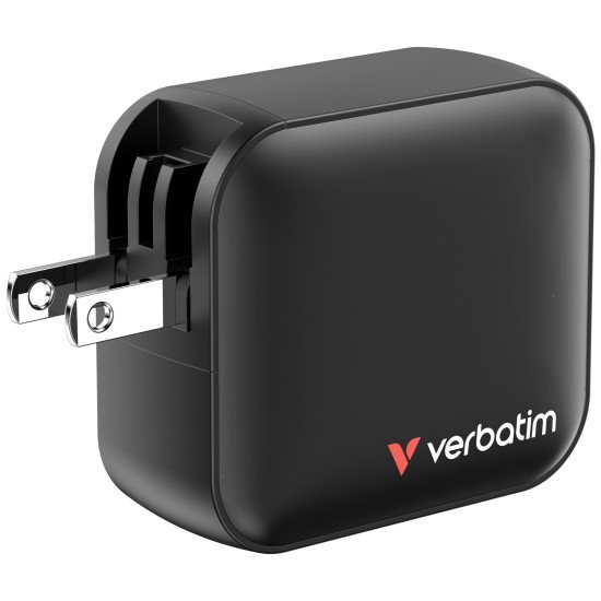 Verbatim GaN Charger 100W Universel Noir Secteur Charge rapide Intérieure Verbatim GaN Charger 100W Universel Noir Secteur Charge rapide Intérieure