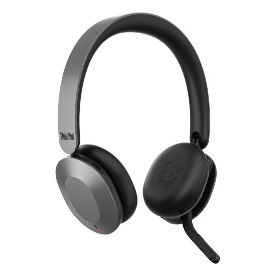 Lenovo 4XD1T60925 casque Sans fil Arceau Bureau/Centre d'appels USB Type-C Bluetooth Gris