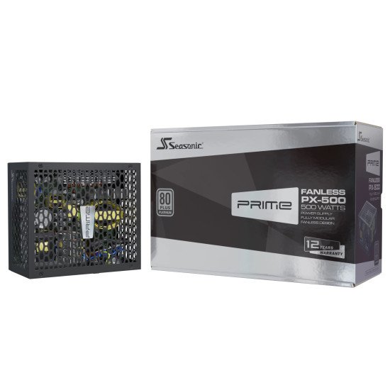 Seasonic Prime Fanless PX unité d'alimentation d'énergie 500 W 20+4 pin ATX ATX Gris