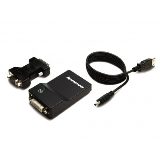 Lenovo USB 3.0 - DVI/VGA USB A DVI/VGA Noir