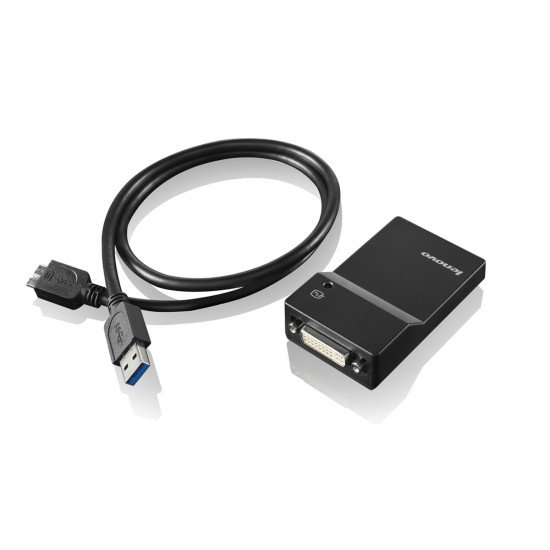 Lenovo USB 3.0 - DVI/VGA USB A DVI/VGA Noir