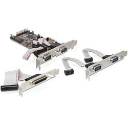 DeLOCK PCI Express card 4 x serial, 1x parallel carte et adaptateur d'interfaces DeLOCK PCI Express card 4 x serial, 1x parallel carte et adaptateur d'interfaces
