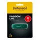 Intenso Rainbow Line clé USB 8 Go USB Type-A 2.0 Vert Intenso Rainbow Line clé USB 8 Go USB Type-A 2.0 Vert