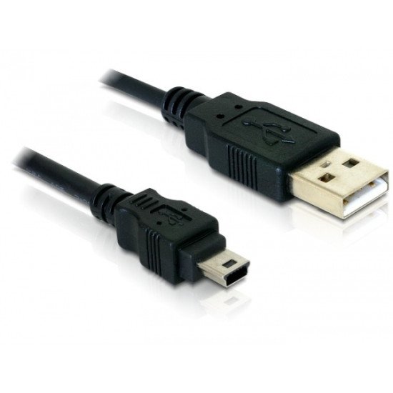 DeLOCK 82252 câble USB 1,5 m 2.0 USB A Mini-USB B Noir