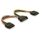 DeLOCK Cable Power SATA 15pin > 2x SATA HDD DeLOCK Cable Power SATA 15pin > 2x SATA HDD