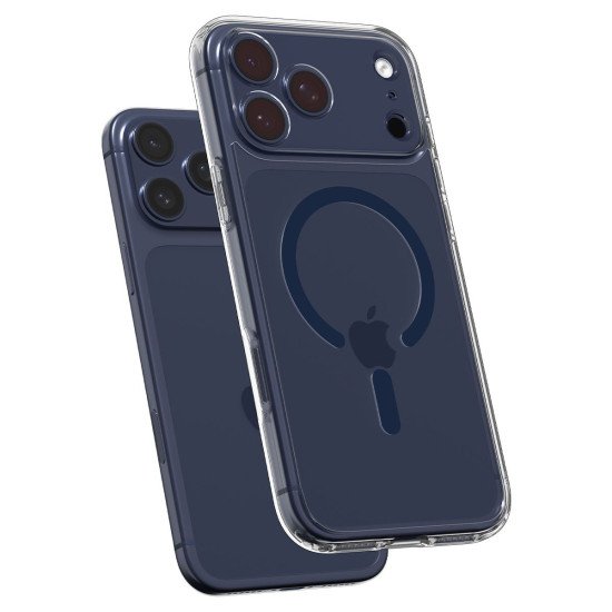 Spigen Ultra Hybrid (Mag Fit) coque de protection pour téléphones portables 16 cm (6.3") Housse Bleu foncé, Transparent