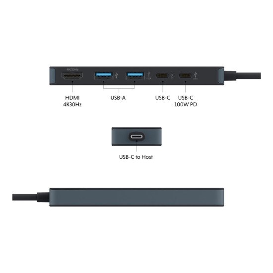 Targus HyperDrive Avec fil Station d'accueil Noir