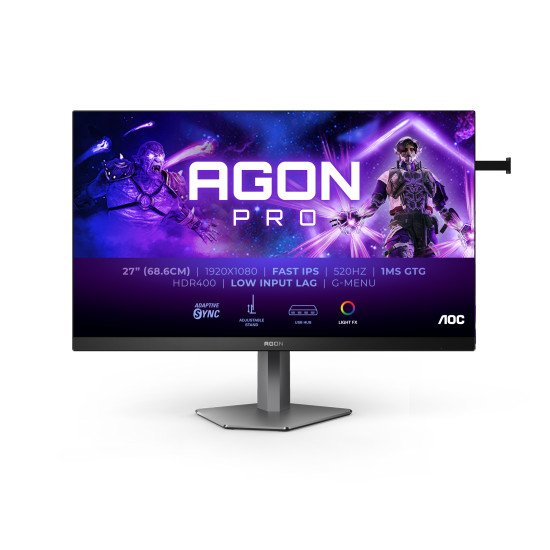 AOC G2 AG276FK écran PC 68,6 cm (27") 1920 x 1080 pixels Full HD LED Noir, Gris