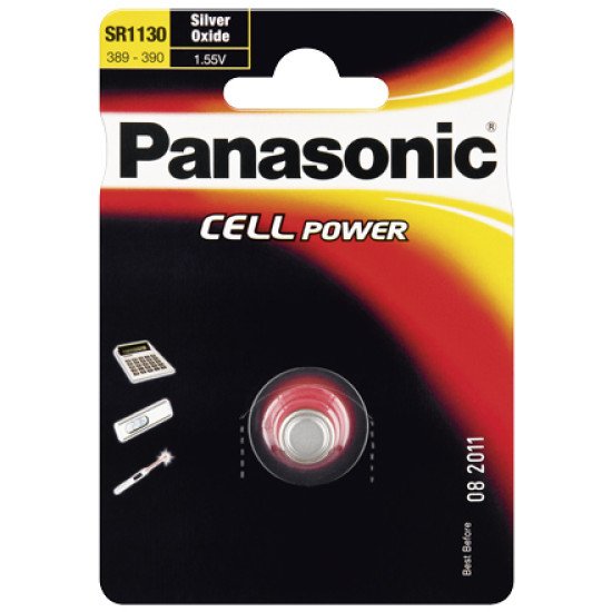 Panasonic SR54 EL/SR1130 EL 1BL Batterie à usage unique Argent-Oxide (S)