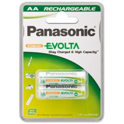 Wentronic AA 2.05Ah NiMH 2-BL EVOLTA Panasonic Batterie rechargeable Hybrides nickel-métal (NiMH)