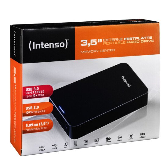 Intenso 3.5" Memory Center 4TB disque dur externe 4000 Go Noir