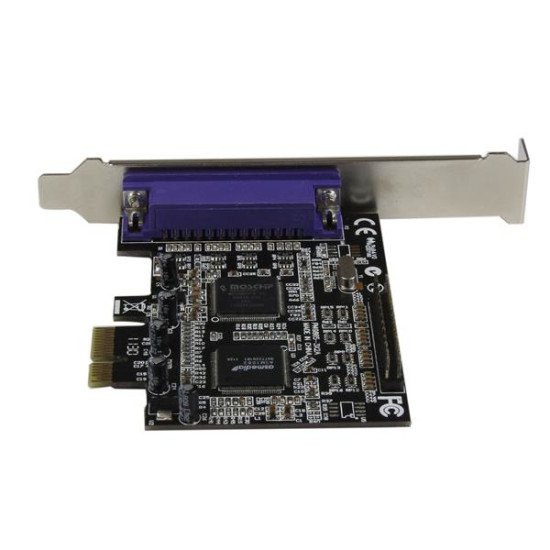 StarTech.com Carte PCI Express 2 ports parallèles DB25 - Carte contrôleur PCI-E 2 ports IEEE 1284 Low Profile