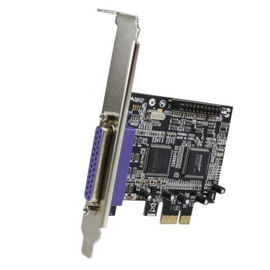 StarTech.com Carte PCI Express 2 ports parallèles DB25 - Carte contrôleur PCI-E 2 ports IEEE 1284 Low Profile