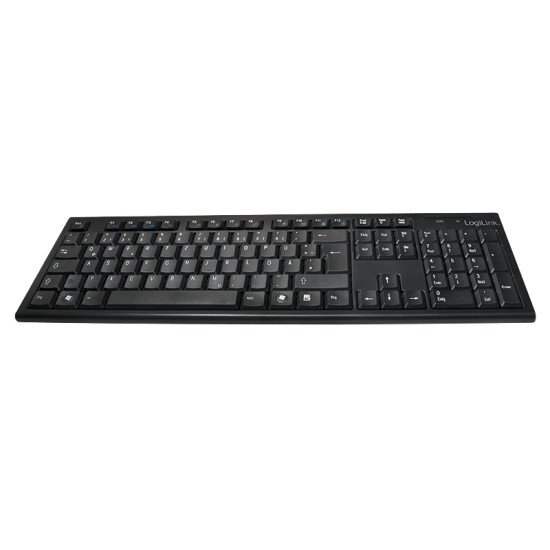 LogiLink ID0104 clavier RF sans fil QWERTZ Noir