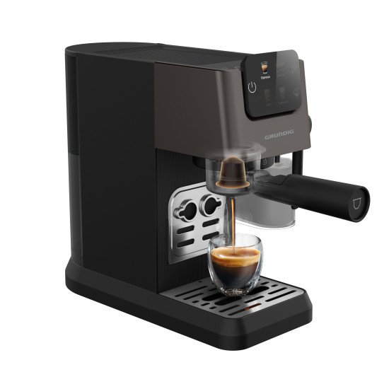 Grundig KSM 6430Delisia Coffee Yarı Otomatik Kapsüllü Süt Hazneli Espresso Makinesi Semi-automatique Machine à expresso 1,1 L