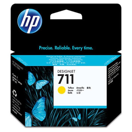 HP 711 / CZ132A Cartouche encre / Jaune