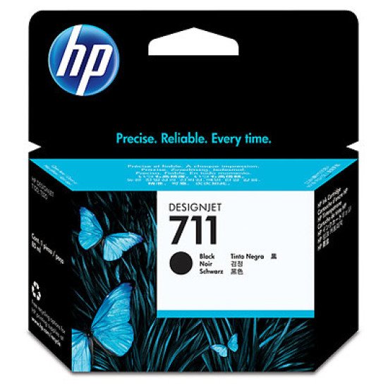 HP 711 80-ml Black Ink Cartridge / CZ133A Cartouche encre / Noir