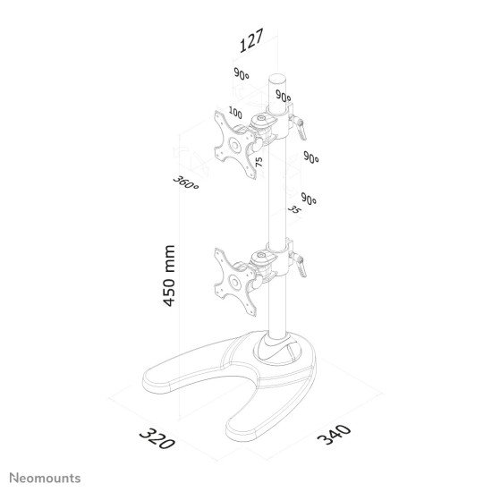 Neomounts by Newstar support moniteur de bureau Neomounts by Newstar support moniteur de bureau