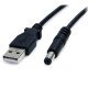 StarTech.com Câble USB de 2 m vers connecteur annulaire de type M - Câble CC USB vers 5,5 mm 5 V