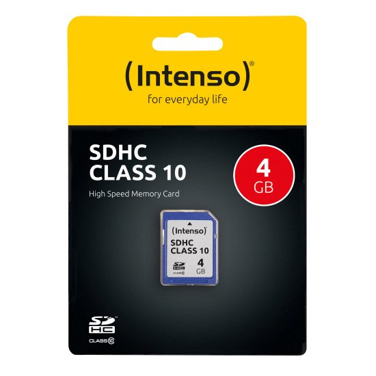 Intenso 4GB SDHC mémoire flash 4 Go Classe 10