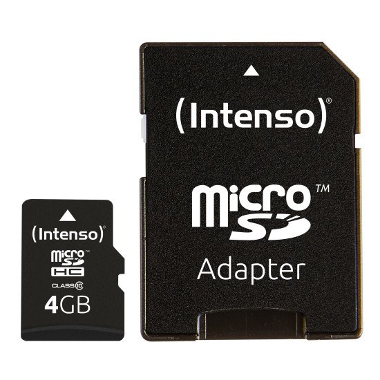 Intenso 4GB MicroSDHC mémoire flash 4 Go Classe 10