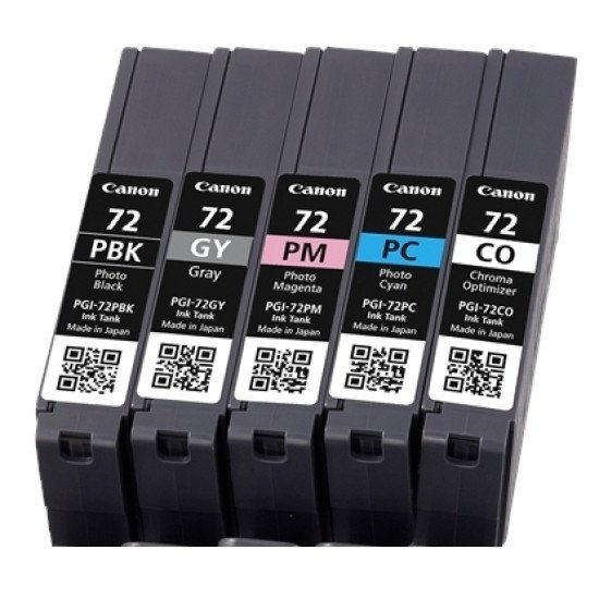 Canon PGI-72 PBK/GY/PM/PC/CO Original Gris, Photo noire, Photo cyan, Photo magenta Multipack 5 pièce(s)