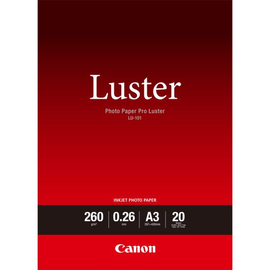 Canon Papier Photo Professionnel Lustré LU-101 A3 - 20 feuilles