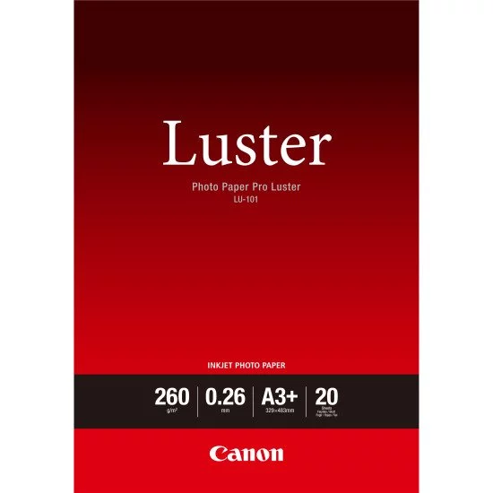 Canon Papier Photo Professionnel Lustré LU-101 A3 Plus 20 feuilles Canon Papier Photo Professionnel Lustré LU-101 A3 Plus 20 feuilles