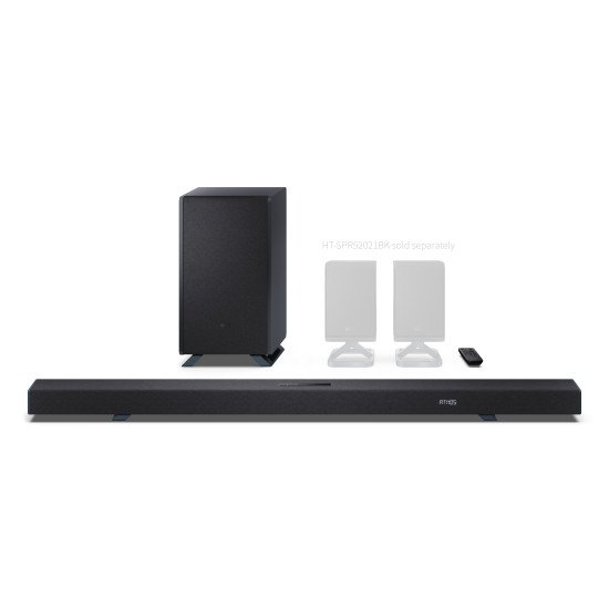 Sharp HT-SBW55121(BK) haut-parleur soundbar Argent 5.1.2 canaux 212 W