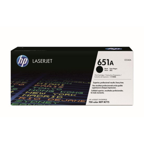 HP 651A K / CE340A Toner Noir