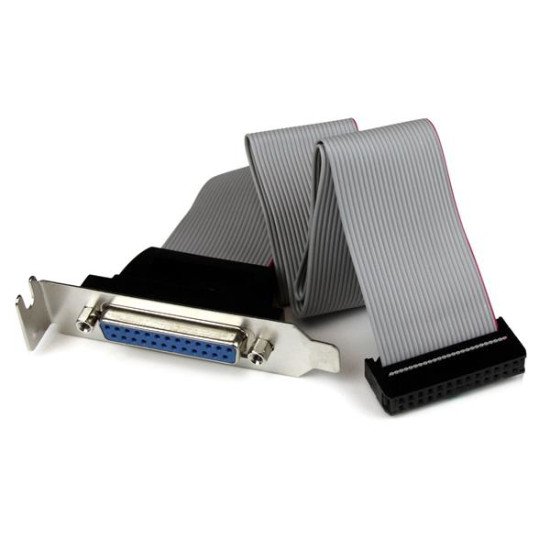StarTech.com Câble adaptateur de carte mère à faible encombrement avec port parallèle, 40 cm, avec support  DB25 (F) vers IDC26