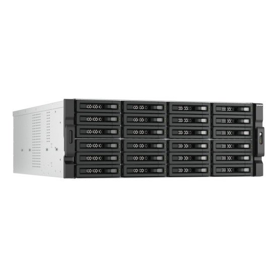 QNAP TL-R2400PES-RP Boîtier de disques de stockage Boîtier disque dur/SSD Noir, Gris 2.5/3.5"