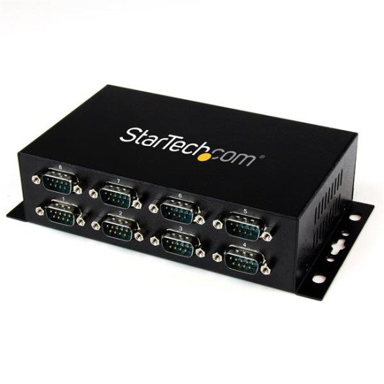 StarTech.com Hub Adaptateur USB vers 8 ports RS232 - Fixation Murale et Rail Din Industriel