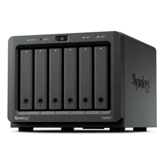 Synology FS200T serveur de stockage NAS Bureau Intel® Celeron® J4125 4 Go DDR4 Noir