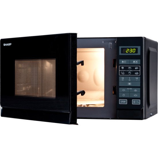 Sharp Home Appliances R-242 BKW micro-onde Noir Micro-onde simple Comptoir 20 L 800 W Sharp Home Appliances R-242 BKW micro-onde Noir Micro-onde simple Comptoir 20 L 800 W