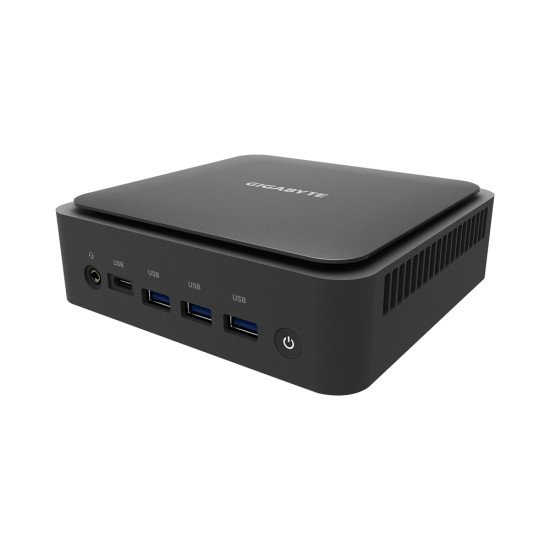 Gigabyte GB-BEI3-1220 barebone PC/ poste de travail Noir Haut-parleurs intégrés i3-1220P 1,8 GHz