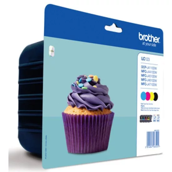 Brother LC-123VALBP cartouche encre / Noir, Cyan, Magenta, Jaune Brother LC-123VALBP cartouche encre / Noir, Cyan, Magenta, Jaune