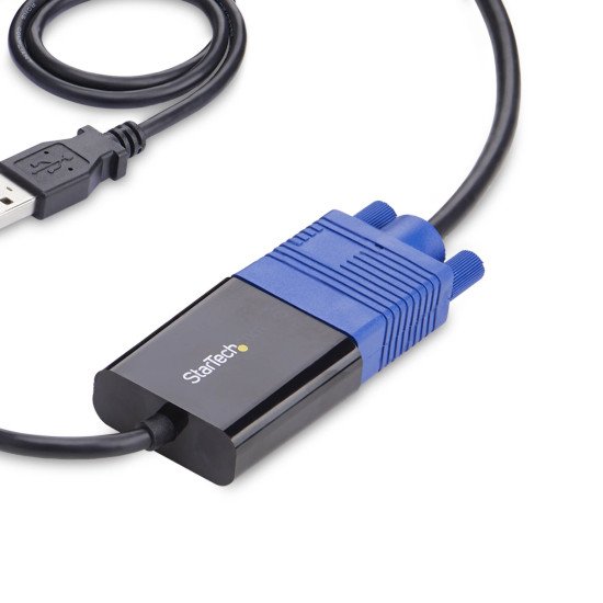 StarTech.com Adaptateur de PC Portable pour Crash Cart, Console KVM USB/VGA/Mini DisplayPort, Transfert de Fichiers et Capture Vidéo, Conforme TAA