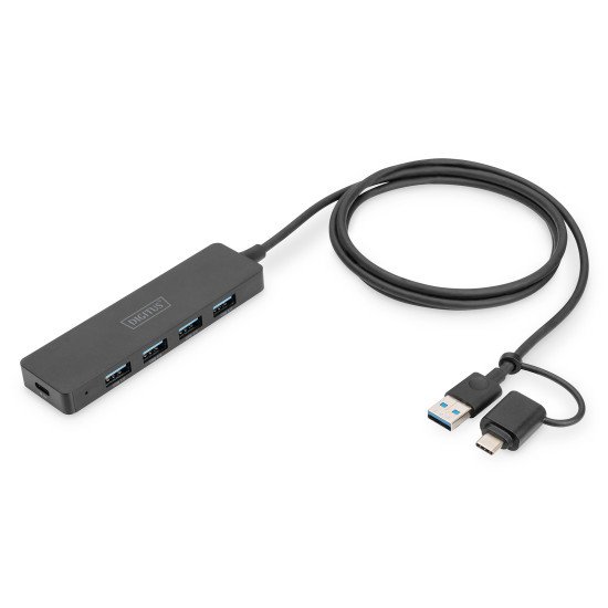 Digitus Hub USB 3.0, 4 ports, Slim Line