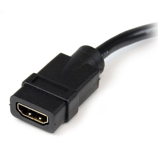 StarTech.com HDDVIFM8IN Câble adaptateur vidéo de 20 cm HDMI vers DVI-D - HDMI femelle vers DVI mâle