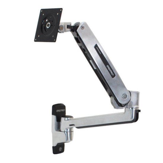 Ergotron LX Sit-Stand Wall Mount LCD Arm Acier inoxydable support mural écran 