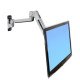 Ergotron LX Sit-Stand Wall Mount LCD Arm Acier inoxydable support mural écran 