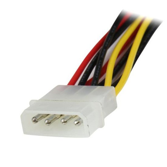 StarTech.com PYO2LP4LSATA Câble Adaptateur d'Alimentation interne Molex (4 broches) Mâle vers 2x SATA Femelle 30 cm