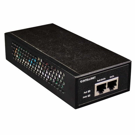 Intellinet Injecteur PoE+ Gigabit haute puissance, 1 port 30 W, IEEE 802.3at/af, Alimentation par Ethernet, Power Over Ethernet, garantie de 3 ans