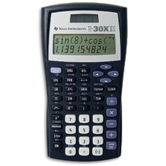 Texas Instruments TI-30X IIS calculatrice Poche Calculatrice scientifique Noir