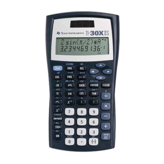 Texas Instruments TI-30X IIS calculatrice Poche Calculatrice scientifique Noir