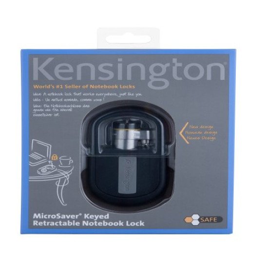 Kensington Câble de sécurité MicroSaver® rétractable à clé Kensington Câble de sécurité MicroSaver® rétractable à clé