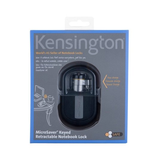 Kensington Câble de sécurité MicroSaver® rétractable à clé Kensington Câble de sécurité MicroSaver® rétractable à clé